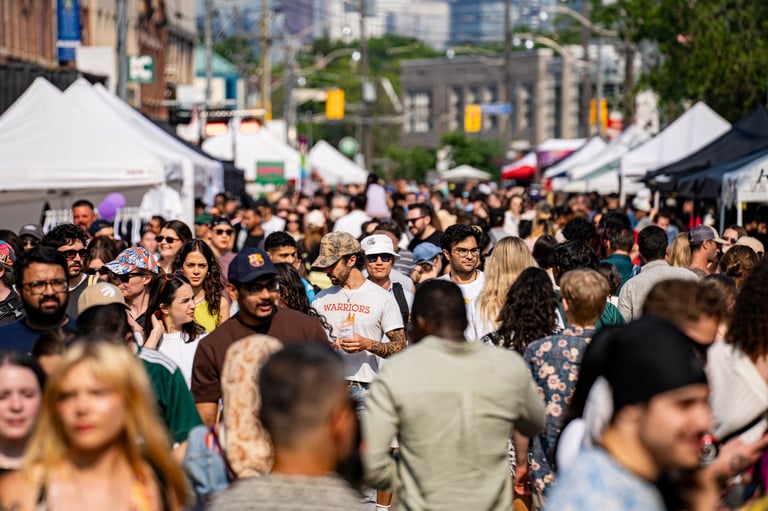 Large event crowd at festival