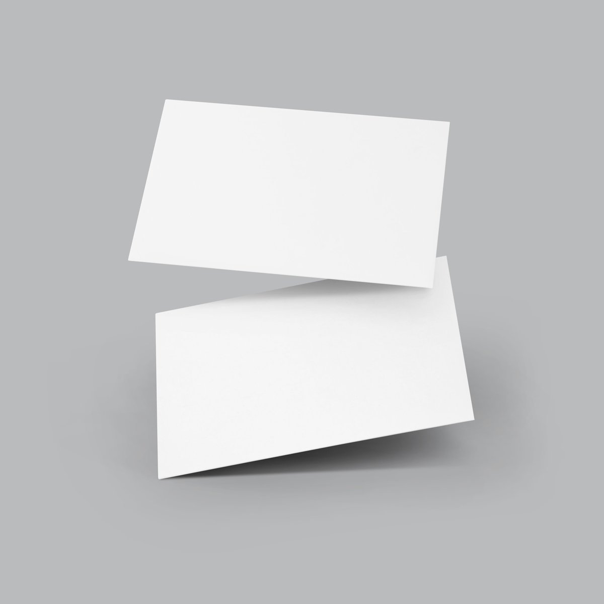 White business cards