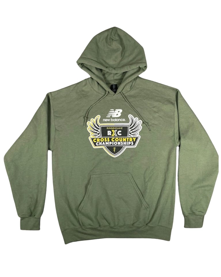 Sage green New Balance XC cross country hoodie